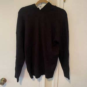 Zara mens size small black sweater with hood- NWT never worn